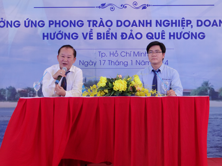 Ông Kiều Công Thanh - CT HĐQT trả lời báo chí